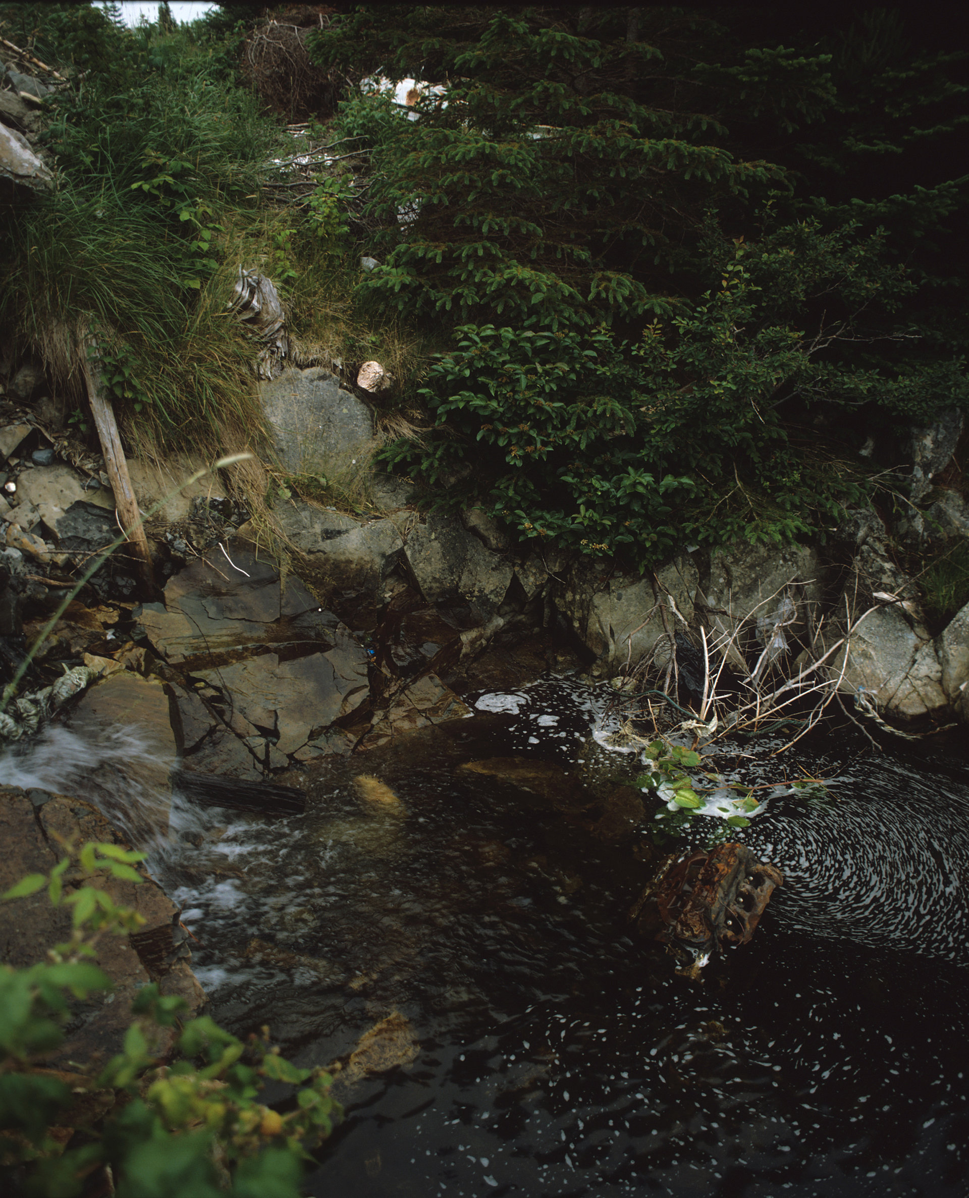 Autoentsorgung, Newfoundland, Kanada, 1982